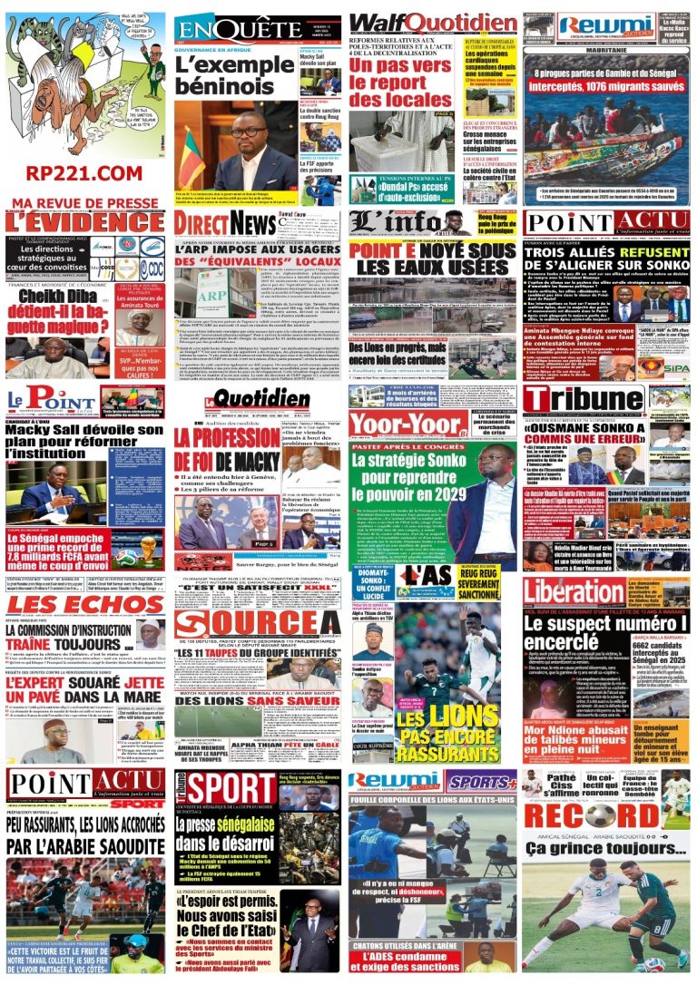 Macky Sall, Wadagni, les Locales et la préparation des lions : les sujets qui sont au cœur de l’actualité