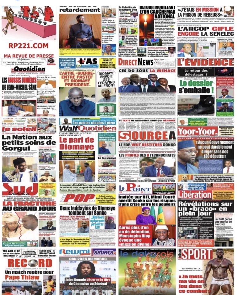 De Wade au FMI en passant par Sonko: les grands sujets qui font la Une des quotidiens