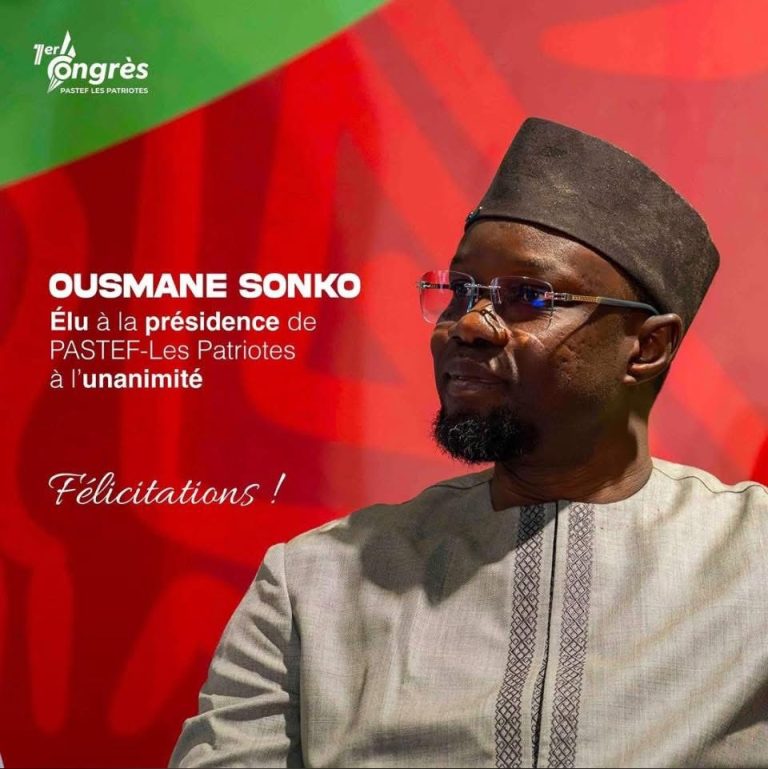 Congrès de PASTEF : Sonko fixe le cap : « Organiser la souveraineté »
